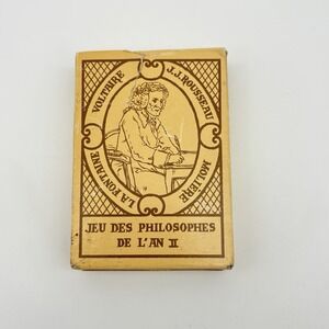 Vintage French Playing Cards Jeu Des Philosophes